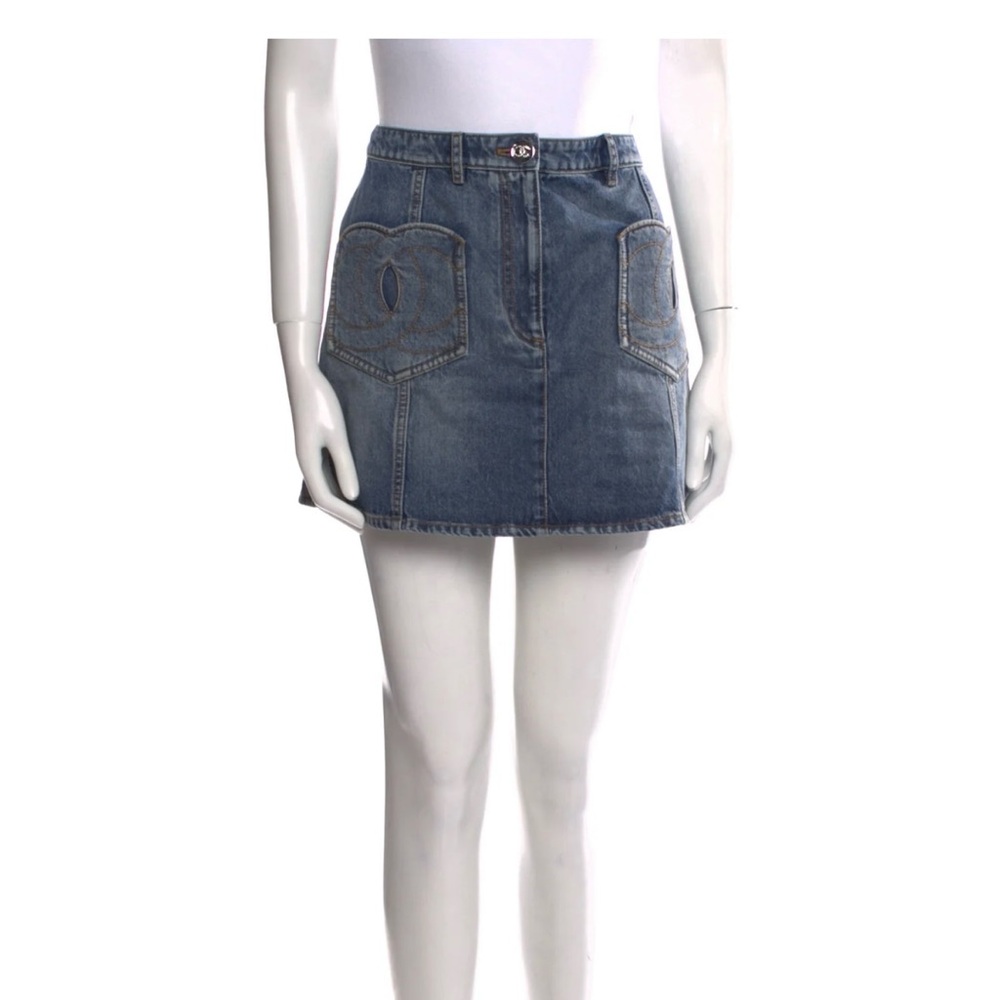 Chanel jeans skirt
